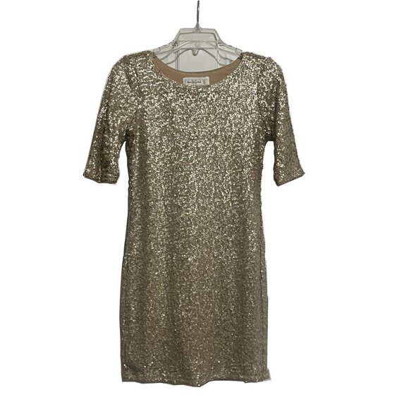 Abercrombie and Fitch Gold Sequin Cocktail Dress - Picture 4 of 9